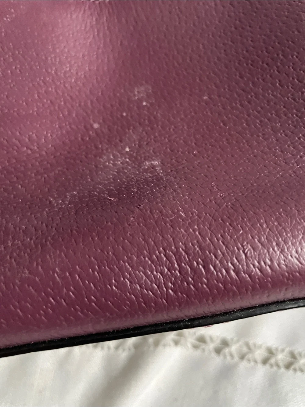 kate spade Plum Leather Satchel-Crossbody  Couple Minor Scratches Otherwise EUC